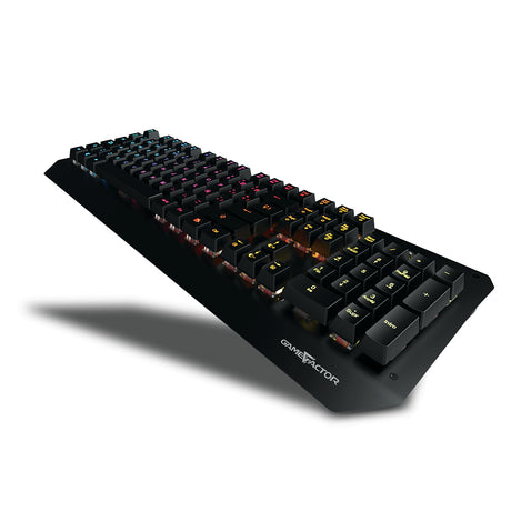 Game Factor KBG601 teclado Juego USB Español Negro, Tamaño completo (100%), Alámbrico, Interruptor de llave optomecánica