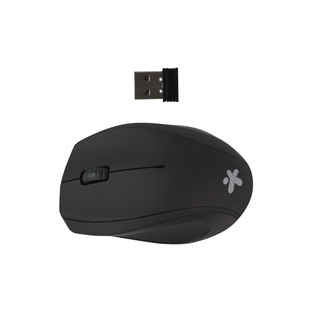 Mouse Stylos Inalámbrico Ergonómico USB 3 Botones Color Negro