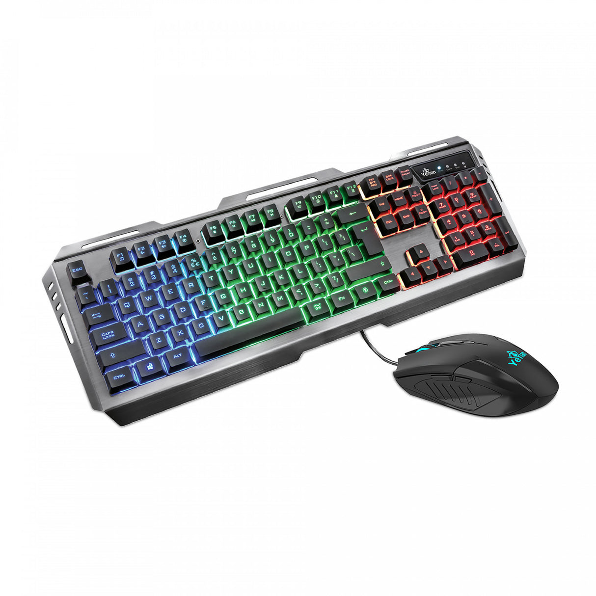 Yeyian PHOENIX 3000 teclado Ratón incluido Juego USB Negro, Alámbrico, YKP-20706