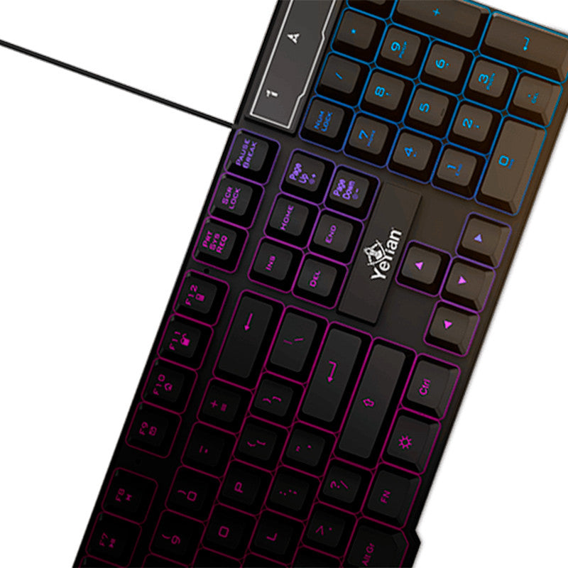 Yeyian HYDRA S2000 teclado Ratón incluido Juego USB Negro, Alámbrico, YKH-20707