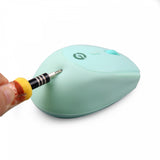 Getttech GAC-24408M ratón Oficina RF inalámbrico Óptico 1600 DPI, Blanco