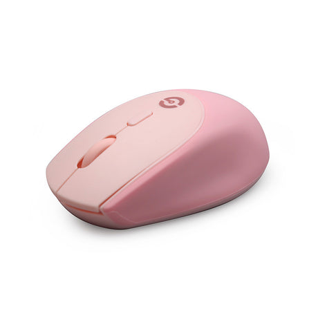Getttech GAC-24404P ratón Oficina Ambidiestro RF inalámbrico Óptico 1600 DPI, Rosa