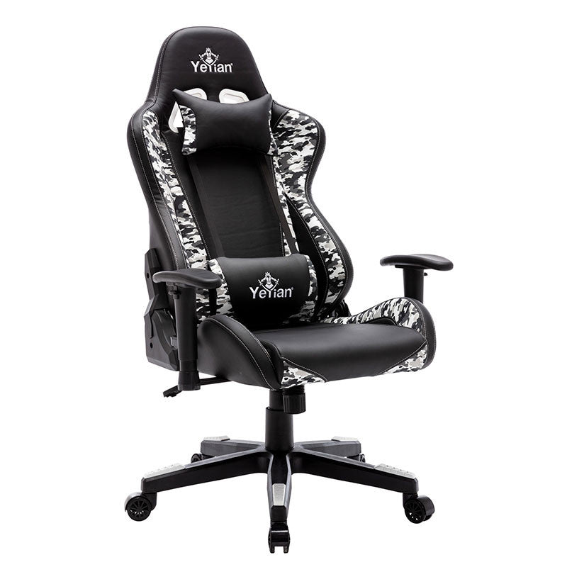 Yeyian YFRS-051820 silla para oficina o computadora asiento duro respaldo duro, Negro, Blanco, Negro