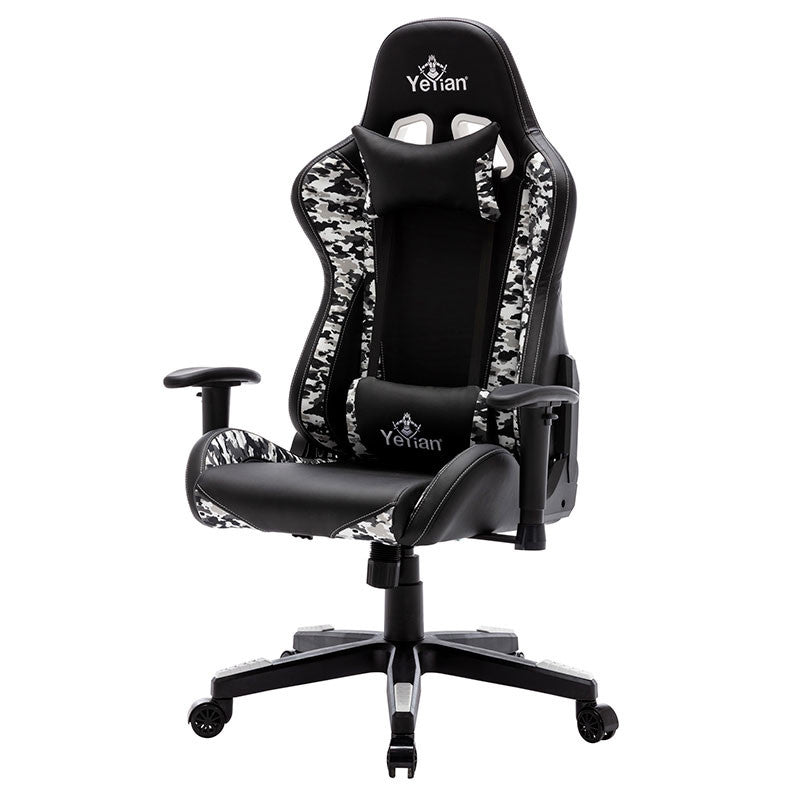 Yeyian YFRS-051820 silla para oficina o computadora asiento duro respaldo duro, Negro, Blanco, Negro
