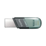SanDisk iXpand Flash Drive Flip unidad flash USB 128 GB USB Type-A / Lightning 3.2 Gen 1 (3.1 Gen 1) Gris, Plata, Transp