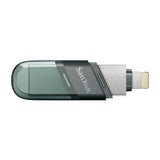 SanDisk iXpand Flash Drive Flip unidad flash USB 256 GB USB Type-A / Lightning 3.2 Gen 1 (3.1 Gen 1) Gris, Plata, Transp