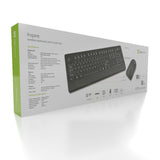 Klip Xtreme KCK-265E teclado Ratón incluido Universal RF inalámbrico QWERTY Negro, Interruptor de membrana