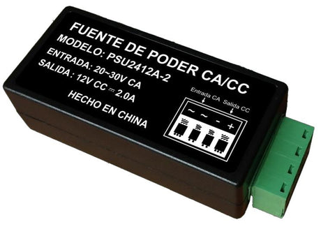 Saxxon PSU2412A-2 adaptador e inversor de corriente Negro