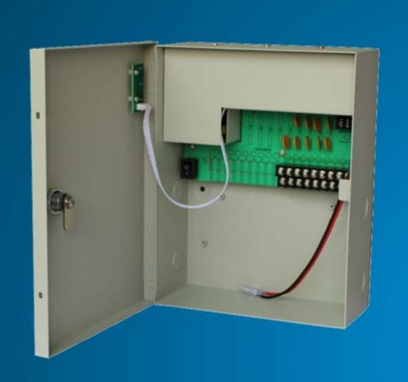 Saxxon PSU1210-D9B accesorio para cámara de seguridad Sistema de alimentación, Interior, Gris, 100 - 240 V