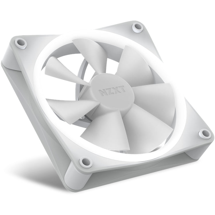 NZXT F120 RGB Triple Pack Gabinete de la computadora Ventilador 12 cm Blanco 3 pieza(s), 500 RPM, 1800 RPM