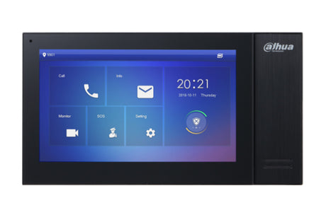 Dahua Technology VTH2421FB sistema de intercomunicación de video 17.8 cm (7") Negro, LCD, 1024 x 600 Pixeles, Capacitiva