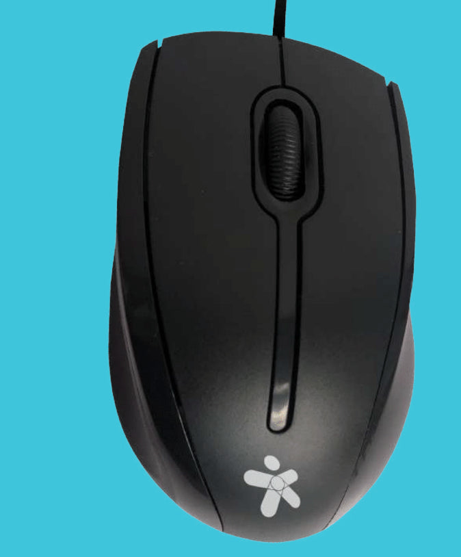 MOUSE STYLOS ALAMBRICO OPTICO USB NEGRO