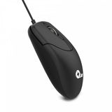 Qian QKX-20603 teclado Ratón incluido Oficina USB QWERTY Español Negro, Alámbrico, Interruptor de membrana
