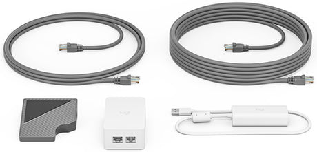Logitech Cat5e Kit Sistemas de video conferencia Blanco 40 m 6,51 kg