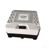 CDP R-AVR1808 1800VA/1000W AVR, 8 Salidas, 175 Julios, Proteccion RJ45, 120 Vac Regulador de Voltaje 120 V 50/60 Hz 12 A 120 V