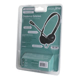 Easy Line EL-994787 audífono y auriculare Auriculares Alámbrico Diadema Llamadas/Música Negro, 20 - 20000 Hz