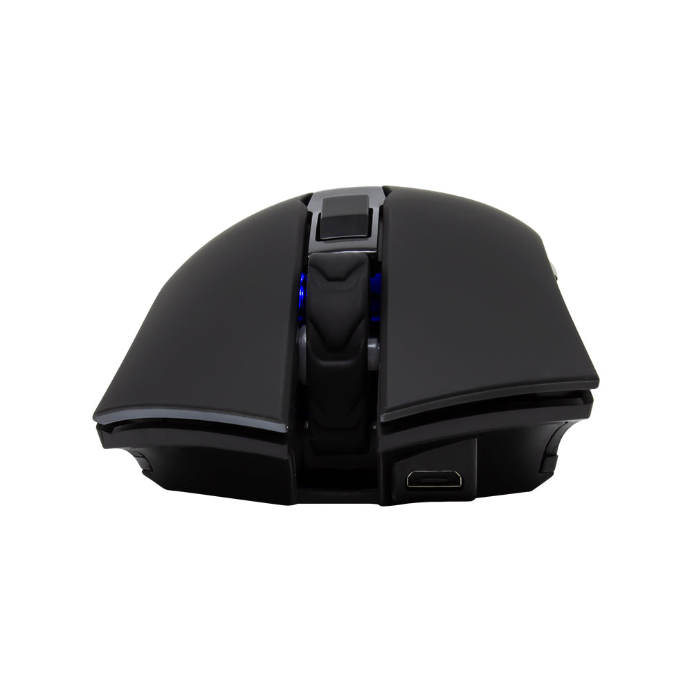 Vorago MO-600 ratón Juego Diestro RF Wireless + USB Type-A Óptico 2400 DPI, Negro