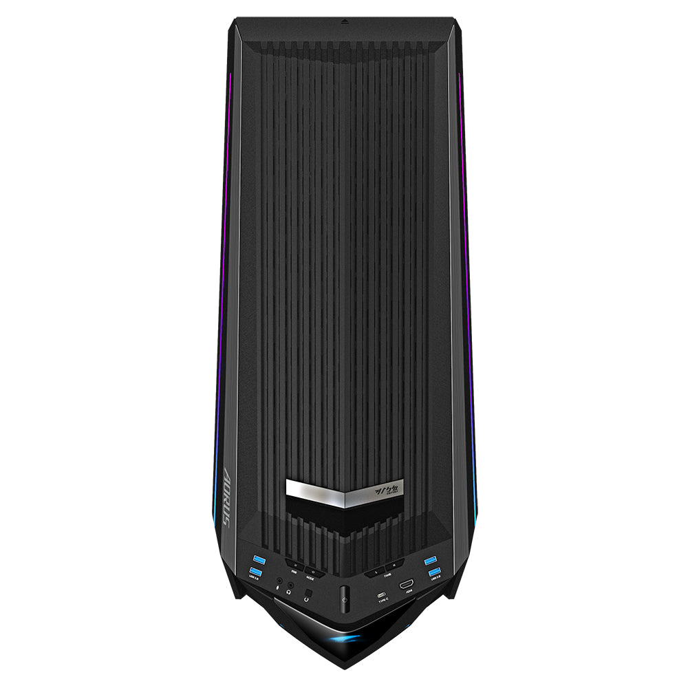 GIGABYTE AORUS C700 GLASS Caja de PC – Torre completa, compatible con hasta E-ATX y radiadores de 420 mm, 5 ventiladores de 120 mm preinstalados, USB 3.1 Tipo-C, RGB Fusion carcasas ordenador Aluminio, Vidrio, Plástico, Acero Full Tower PC Negro