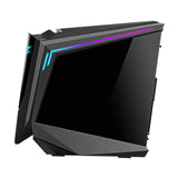 GIGABYTE AORUS C700 GLASS Caja de PC – Torre completa, compatible con hasta E-ATX y radiadores de 420 mm, 5 ventiladores de 120 mm preinstalados, USB 3.1 Tipo-C, RGB Fusion carcasas ordenador Aluminio, Vidrio, Plástico, Acero Full Tower PC Negro