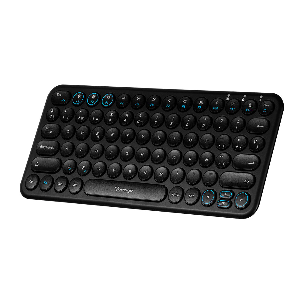 Vorago KBW-400 teclado USB + Bluetooth Negro, Inalámbrico | Teclados
