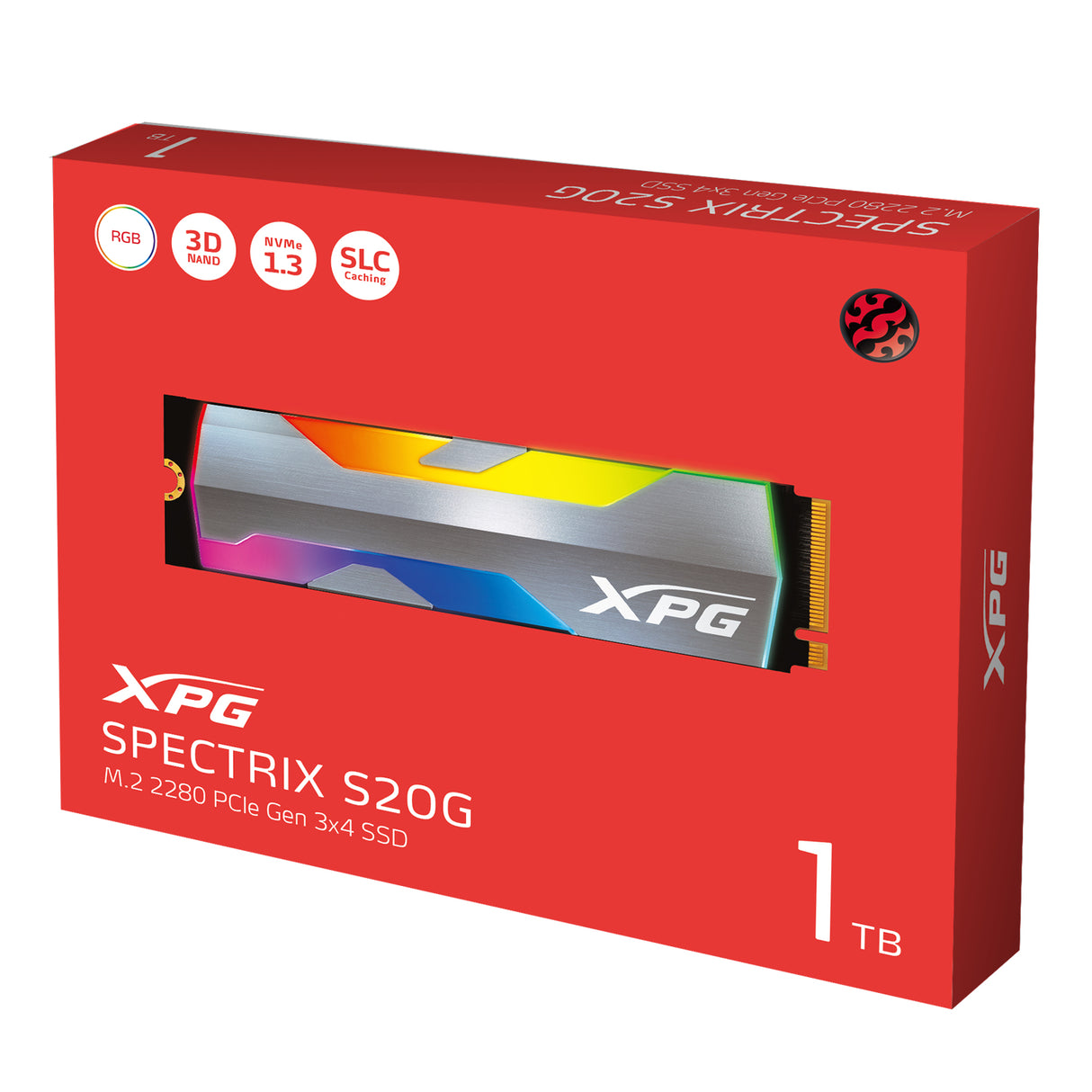 XPG SPECTRIX S20G unidades internas de estado sólido 1.3 256-bit AES 1 GB M.2