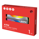 XPG SPECTRIX S20G unidades internas de estado sólido 1.3 256-bit AES 500 GB M.2