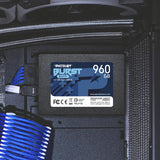 Patriot Memory Burst Elite 960 GB 2.5" Serial ATA III, 450 MB/s, 6 Gbit/s