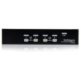StarTech.com Conmutador Switch Profesional  KVM 4 Puertos Vídeo VGA - USB - Hasta 1920x1440 interruptores kvm 4 USB USB VGA