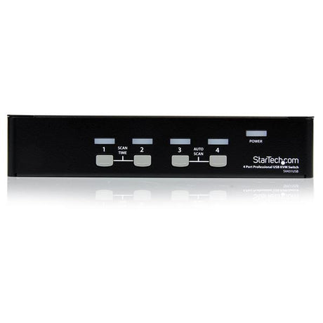 StarTech.com Conmutador Switch Profesional  KVM 4 Puertos Vídeo VGA - USB - Hasta 1920x1440 interruptores kvm 4 USB USB VGA
