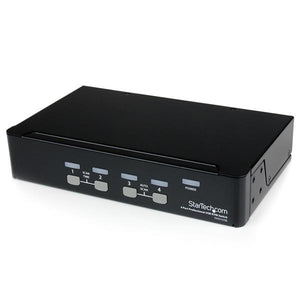 StarTech.com Conmutador Switch Profesional  KVM 4 Puertos Vídeo VGA - USB - Hasta 1920x1440 interruptores kvm 4 USB USB VGA