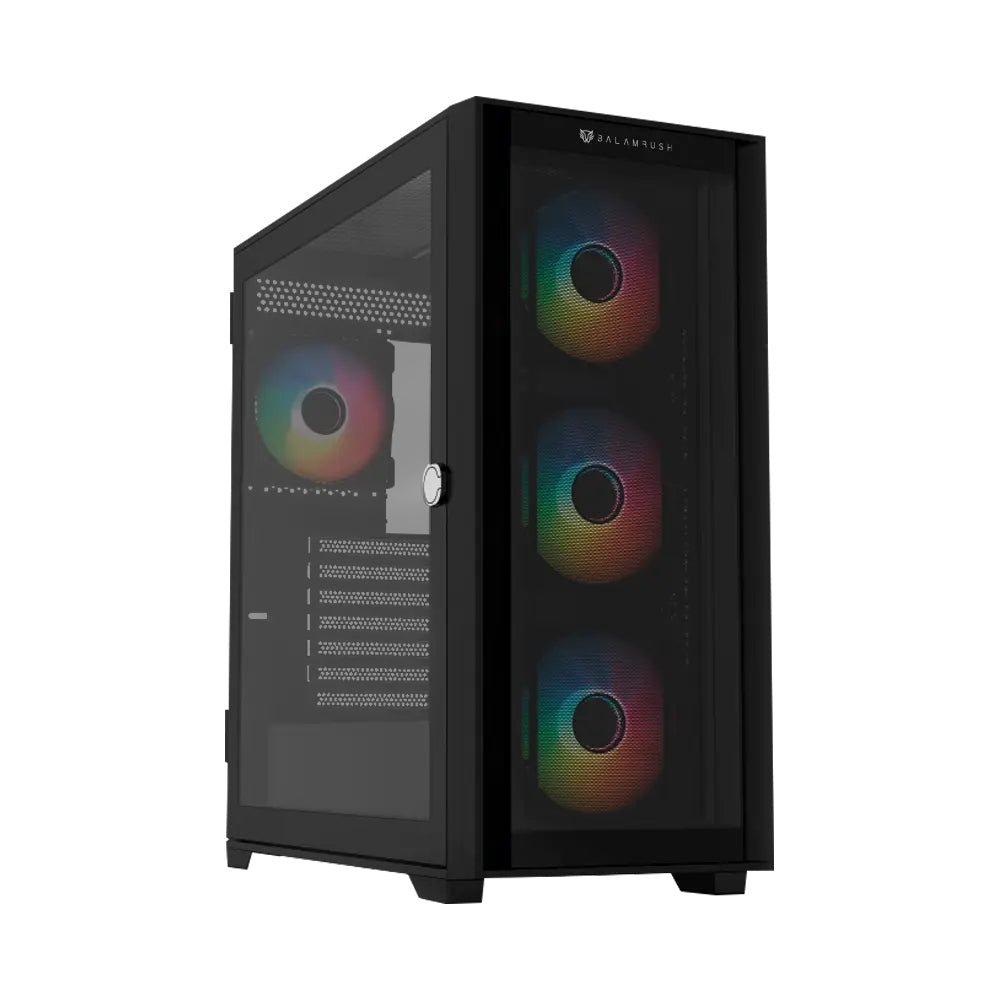Balam Rush BR-938754 gabinete de computadora Escritorio Negro, ATX, EATX, Micro ATX
