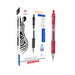 8852 - Zebra 8852 bolígrafo de gel Si Bolígrafo de gel con tapa Rojo Transparente