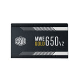 Cooler Master MWE Gold 650 - V2 unidad de fuente de alimentación 650 W 24-pines ATX ATX Negro, 90 - 264 V, Activo, 100 W