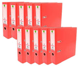 Techmakro KITCARP10RJ carpeta de cartón Carta Rojo, Anillo D, Almacenamiento, Cloruro de polivinilo (PVC)