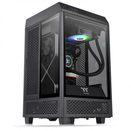 Thermaltake The Tower 100 Mini Tower Negro, Mini-ITX, SPCC, Vidrio templado