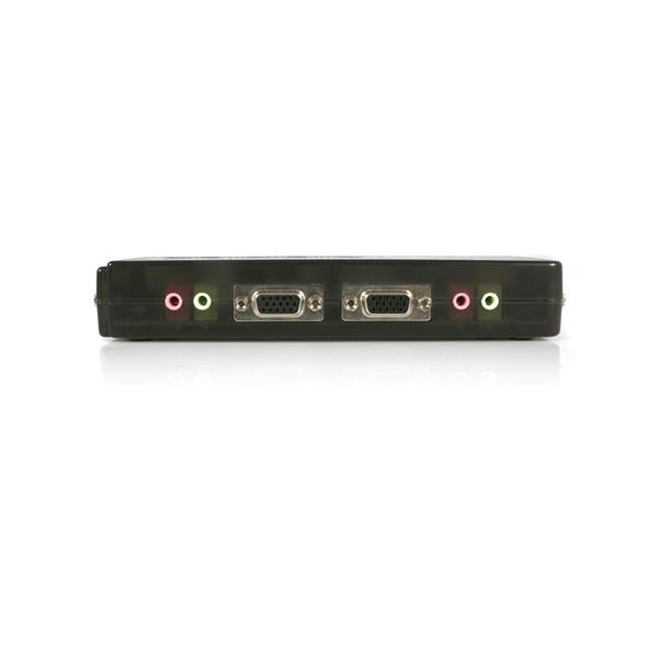 StarTech.com Juego de Conmutador Switch KVM 4 Puertos Vídeo VGA USB 2.0 con Cables y Audio interruptores kvm 4 USB VGA 5