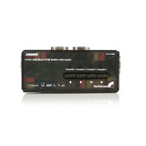 StarTech.com Juego de Conmutador Switch KVM 4 Puertos Vídeo VGA USB 2.0 con Cables y Audio interruptores kvm 4 USB VGA 5