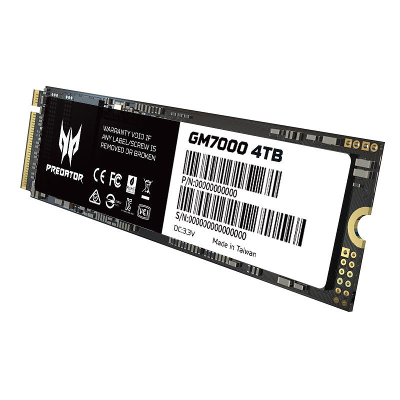 SSD Predator GM7000 4TB M.2 NVMe Gen4x4 7400MB/s PCIe 4.0 x4
