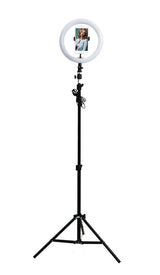 Lámpara Selfie Stylos LED Rotación 360 Altura Ajustable Color Negro