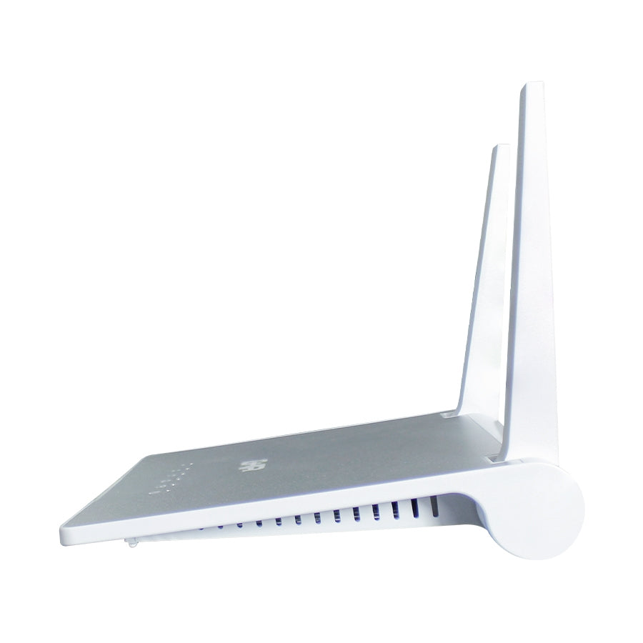 Ghia GNW-W1 router inalámbrico Ethernet rápido Banda única (2,4 GHz) Plata, Wi-Fi 4 (802.11n), Router de mesa