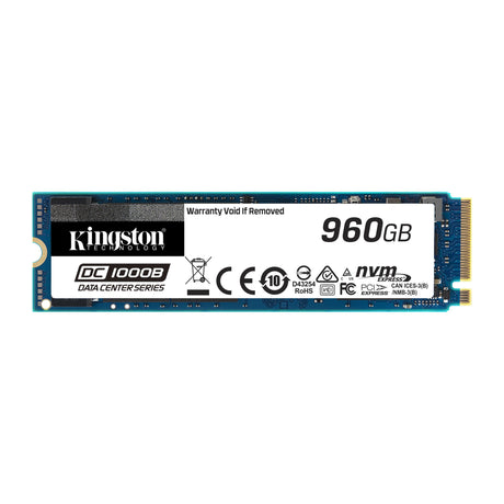 Kingston Technology DC1000B 960 GB M.2 PCI Express 3.0 NVMe 3D TLC, 3400 MB/s