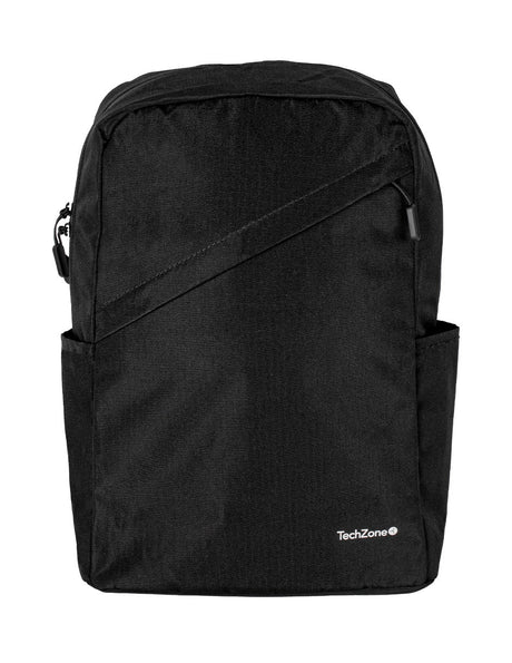 TechZone TZLBP43015B-N mochila Mochila casual Negro Poliéster, Compartimento del portátil