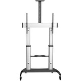 StarTech.com Soporte Móvil para TV - Carro de Alta Resistencia para TV Pantalla Plana de 60 a 100" (100kg) - Stand de Piso para TV con Altura