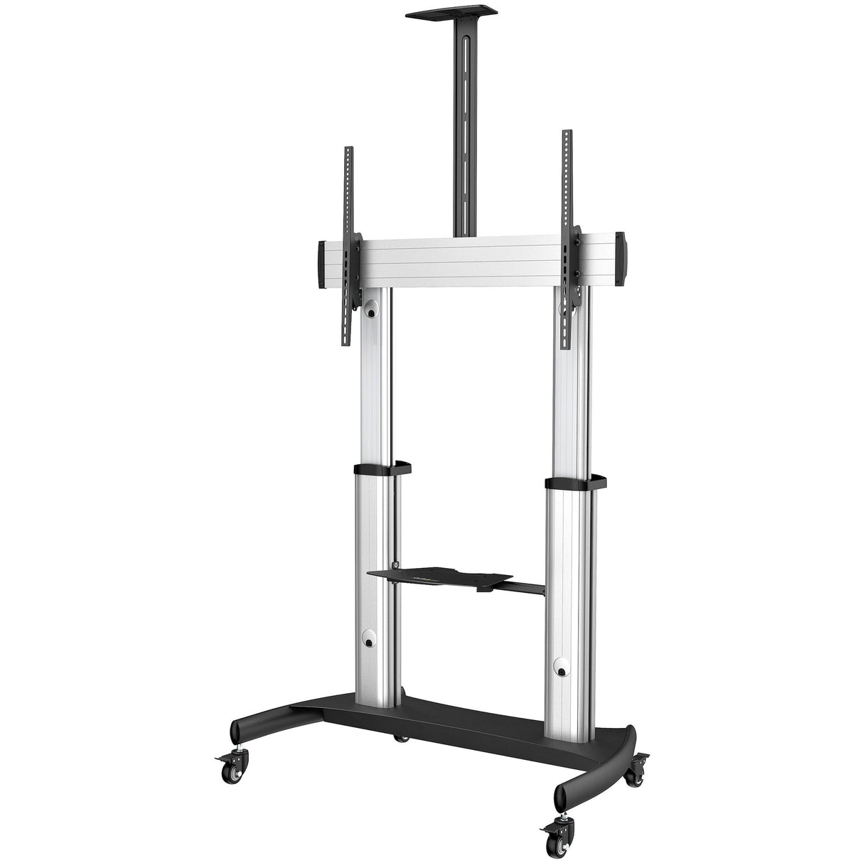 StarTech.com Soporte Móvil para TV - Carro de Alta Resistencia para TV Pantalla Plana de 60 a 100" (100kg) - Stand de Piso para TV con Altura