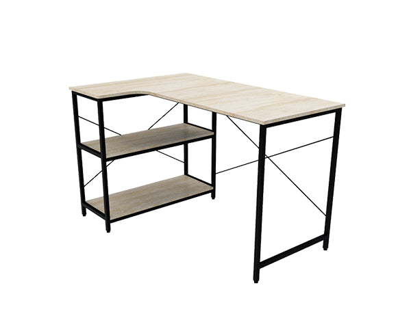 Xtech XTF-CD186 escritorio para computadora Beige, Negro, Esquina, Forma rectangular, Metal