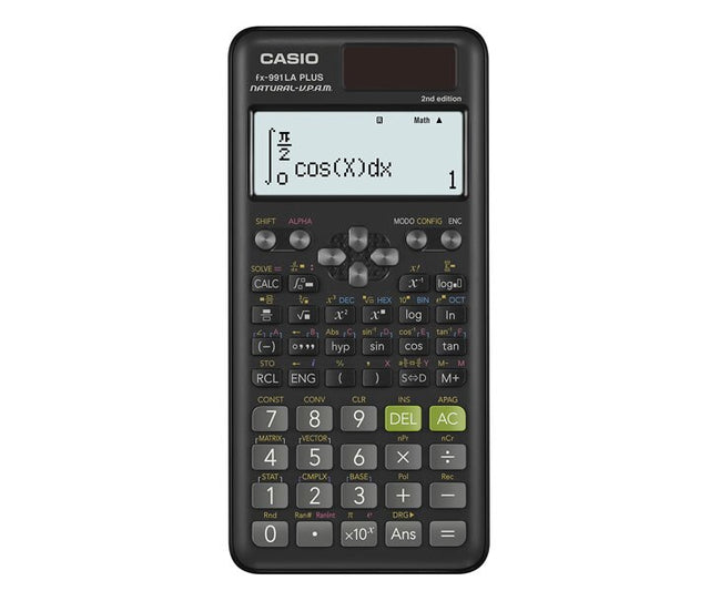 Casio FX-991LA PLUS-2 calculadora Bolsillo Calculadora científica Negro, 12 dígitos, Batería/Solar