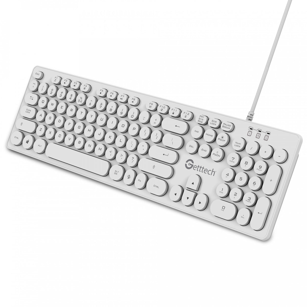 Getttech GTI-28201B teclado Hogar USB Blanco