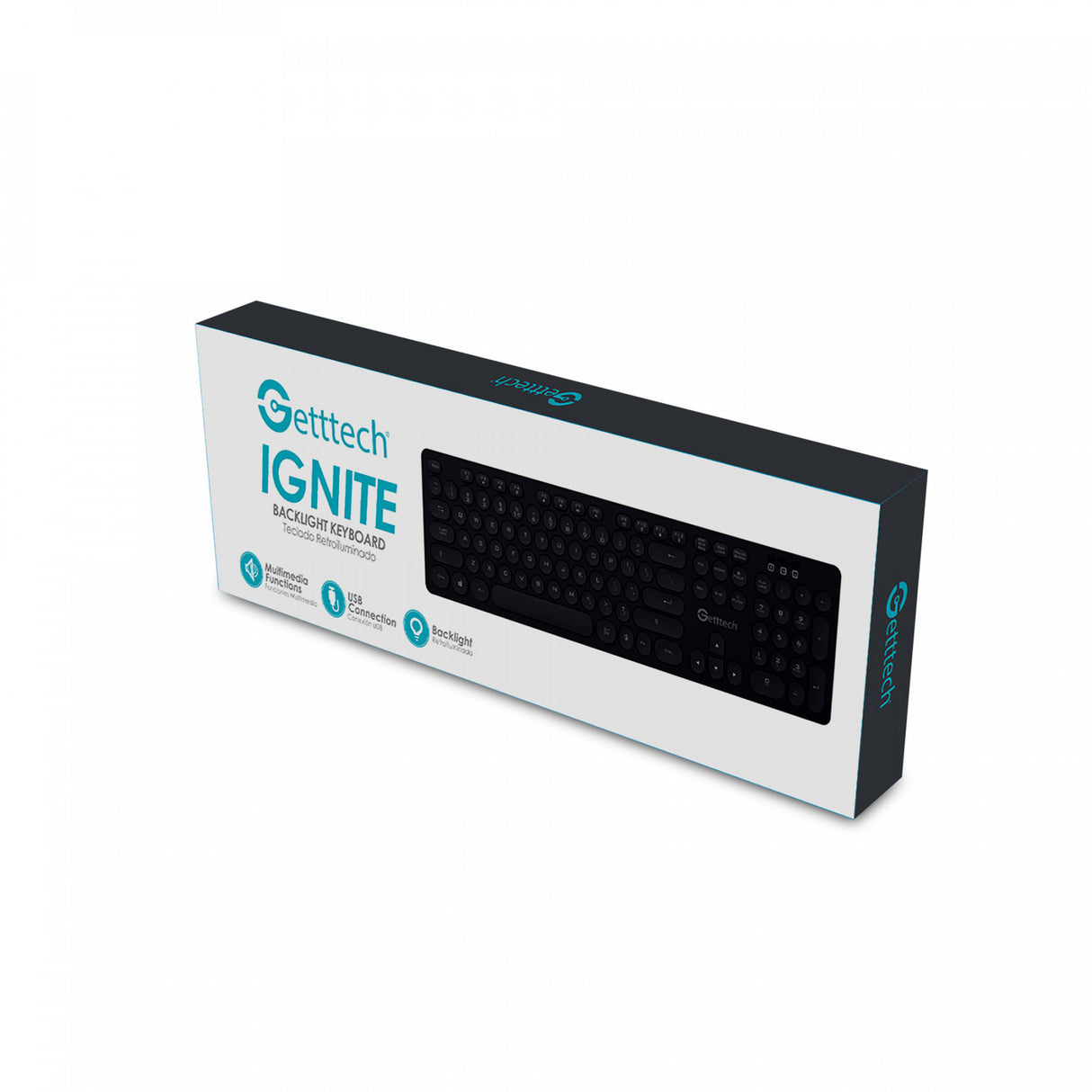 Getttech GTI-28201G teclado Hogar USB Gris
