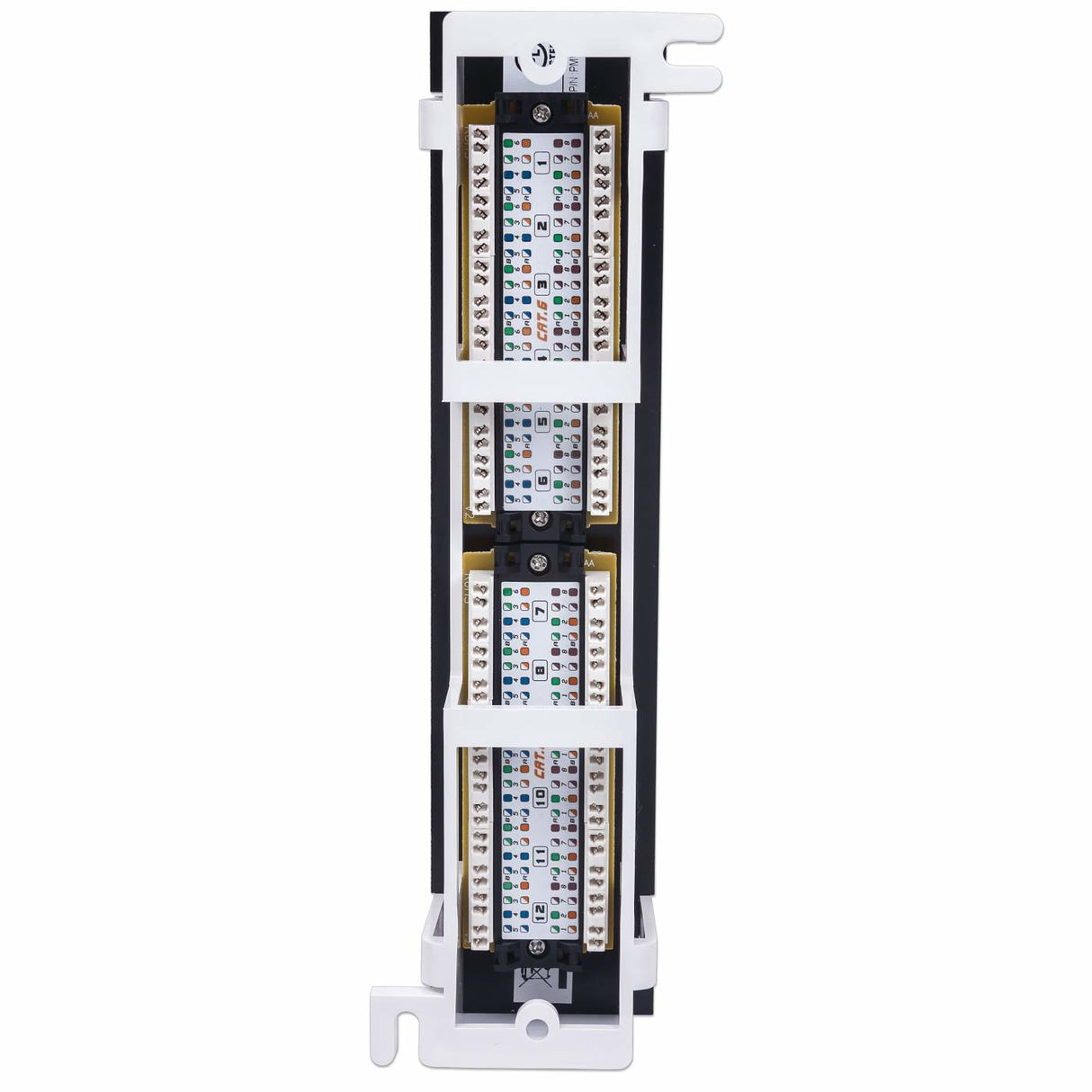PANEL INT PARCHEO CAT6 12 PUERTOS PARA PARED