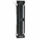 Intellinet Panneau de brassage, Cat6, mural, UTP, 12 ports, noir paneles de parcheo Ethernet rápido, Gigabit Ethernet 12